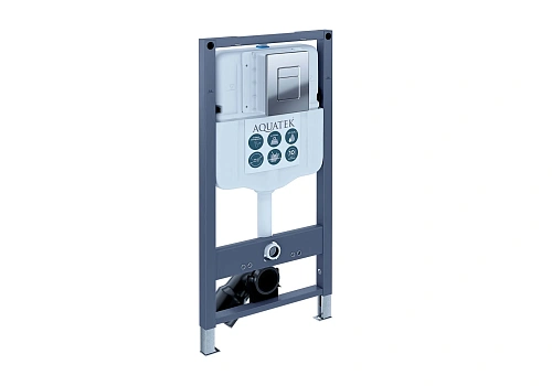 Инсталляция для унитаза Aquatek Pneumo N49 INSP-0000002 1130x505x100 мм , пневматическое управление, + звукоизоляционная прокладка Инсталляция для унитаза Aquatek Pneumo N49 INSP-0000002 1130x505x100 мм , пневматическое управление, + звукоизоляционная прокладка