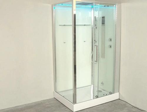 Душевая кабина Timo Premium HELMA (90x120x220), стульчик прозрачный Душевая кабина Timo Premium HELMA (90x120x220), стульчик прозрачный