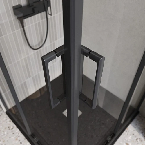 Душевой уголок BelBagno LUCE-A-2-90-C-NERO Душевой уголок BelBagno LUCE-A-2-90-C-NERO