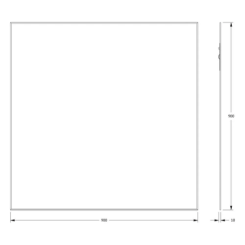 Зеркало Evoform Standard BY 0228 90х90 см с фацетом Зеркало Evoform Standard BY 0228 90х90 см с фацетом