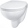 Унитаз подвесной GROHE Bau Ceramic (39351000) с сиденьем альпин-белый Унитаз подвесной GROHE Bau Ceramic (39351000) с сиденьем альпин-белый