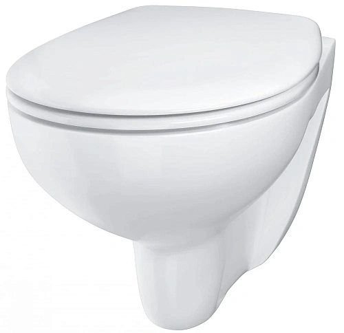 Унитаз подвесной GROHE Bau Ceramic (39351000) с сиденьем альпин-белый Унитаз подвесной GROHE Bau Ceramic (39351000) с сиденьем альпин-белый