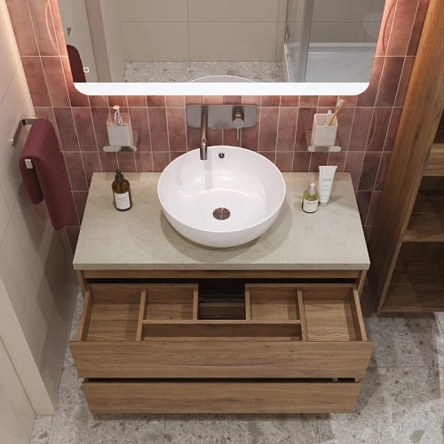 Тумба со столешницей и раковиной BelBagno KRAFT 80 kraft80rt-kepmco-1077-set подвесная KRAFT80RT-KEPMCO-1077-SET Тумба со столешницей и раковиной BelBagno KRAFT 80 kraft80rt-kepmco-1077-set подвесная KRAFT80RT-KEPMCO-1077-SET