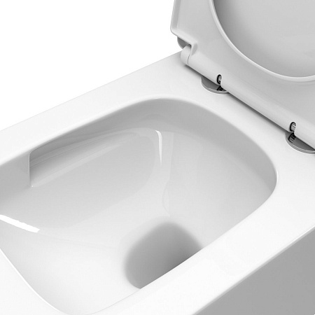 Унитаз подвесной BelBagno DUE-TOR BB5171CH-TOR/SC безободковый c сиденьем Унитаз подвесной BelBagno DUE-TOR BB5171CH-TOR/SC безободковый c сиденьем