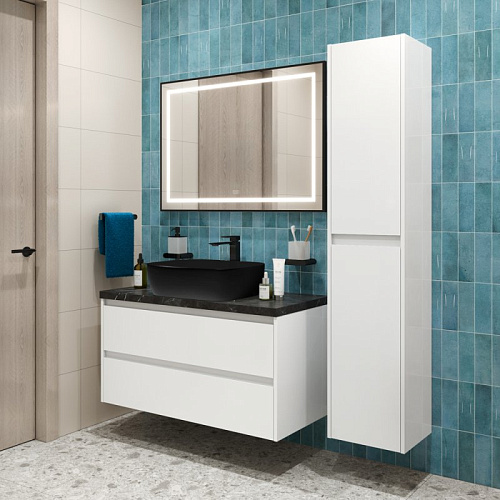 Тумба со столешницей и раковиной BelBagno KRAFT 80 kraft80bo-kepmno-1302h301-set подвесная KRAFT80BO-KEPMNO-1302H301-SET Тумба со столешницей и раковиной BelBagno KRAFT 80 kraft80bo-kepmno-1302h301-set подвесная KRAFT80BO-KEPMNO-1302H301-SET