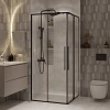 Душевой уголок Niagara Nova NG-6823-34BLACK (90x90x195) квадратная, раздвижная, черный матов., стекло прозрачное Душевой уголок Niagara Nova NG-6823-34BLACK (90x90x195) квадратная, раздвижная, черный матов., стекло прозрачное