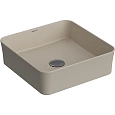 Раковина BERGES Ego SL накладная, 38x38 см, матовый жасмин 181070 Раковина BERGES Ego SL накладная, 38x38 см, матовый жасмин 181070