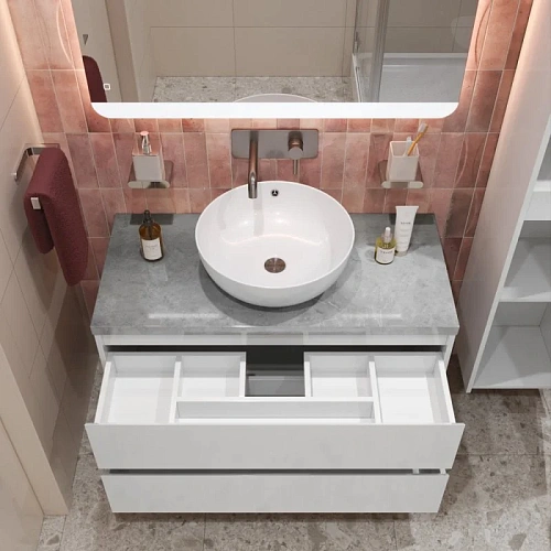 Тумба со столешницей и раковиной BelBagno KRAFT 80 kraft80bo-kepmgl-1077-set подвесная KRAFT80BO-KEPMGL-1077-SET Тумба со столешницей и раковиной BelBagno KRAFT 80 kraft80bo-kepmgl-1077-set подвесная KRAFT80BO-KEPMGL-1077-SET