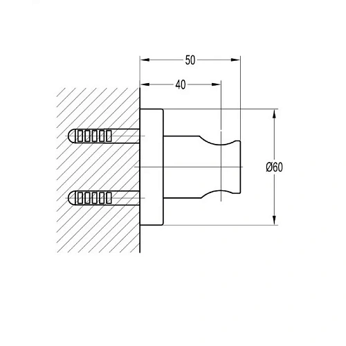 Держатель ручного душа OMNIRES 8873AGL золото Держатель ручного душа OMNIRES 8873AGL золото