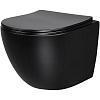 Унитаз подвесной Vincea Globo VT1-14SMB, матовый черный, ультратонкое сиденье soft-close Унитаз подвесной Vincea Globo VT1-14SMB, матовый черный, ультратонкое сиденье soft-close