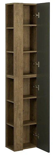 Шкаф-пенал Aquaton Терра 1-створчатый дуб кантри, антрацит 1A247503TEKA0 Шкаф-пенал Aquaton Терра 1-створчатый дуб кантри, антрацит 1A247503TEKA0