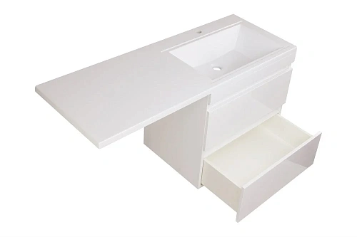 Тумба под раковину Style Line Даллас 140, Люкс белая, PLUS, ЭМАЛЬ подвесная СС-00002386 Тумба под раковину Style Line Даллас 140, Люкс белая, PLUS, ЭМАЛЬ подвесная СС-00002386