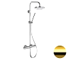 Душевая система Remer Elegance EQ32X7MMM30DO термостатическая, золото глянцевое Душевая система Remer Elegance EQ32X7MMM30DO термостатическая, золото глянцевое