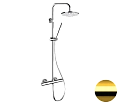 Душевая система Remer Elegance EQ32X7MMM30DO термостатическая, золото глянцевое Душевая система Remer Elegance EQ32X7MMM30DO термостатическая, золото глянцевое