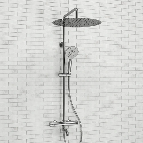 Душевая система WasserKRAFT A188.117.127.010.CH Thermo с термостатом хром Душевая система WasserKRAFT A188.117.127.010.CH Thermo с термостатом хром