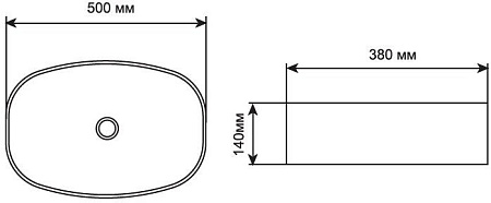 Раковина Aquanet Fine-1 50 FINE-1 Раковина Aquanet Fine-1 50 FINE-1