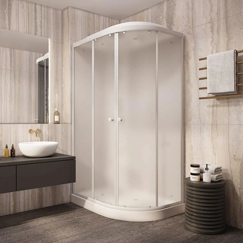 Душевая кабина Parly EF1231L 1200x800 профиль белый, стекло матовое Душевая кабина Parly EF1231L 1200x800 профиль белый, стекло матовое