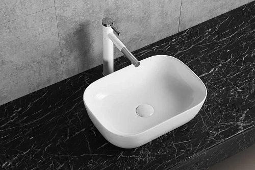 Раковина Ceruttispa CR0078B 460х330х135 накладная, белая, прямоугольная Раковина Ceruttispa CR0078B 460х330х135 накладная, белая, прямоугольная