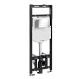 Инсталляция для унитаза WasserKRAFT Alme 15TLT.010.ME.BN04 с клавишей смыва никель Инсталляция для унитаза WasserKRAFT Alme 15TLT.010.ME.BN04 с клавишей смыва никель