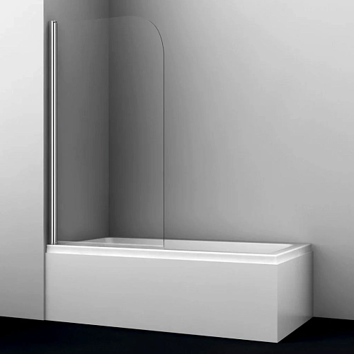 Шторка на ванну WasserKRAFT Leine 35P01-80 хром Шторка на ванну WasserKRAFT Leine 35P01-80 хром