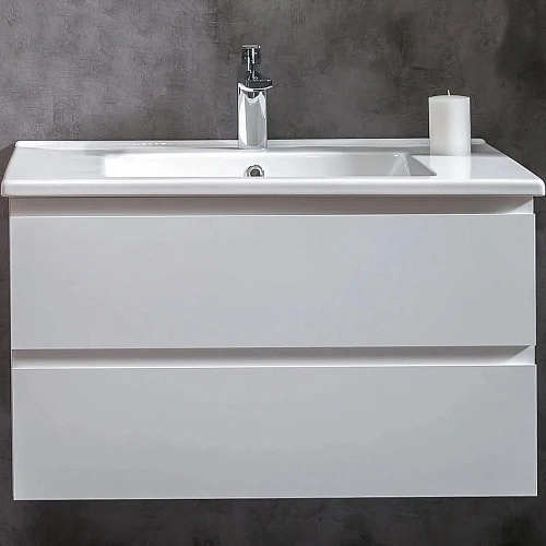 Тумба под раковину Boheme CAPOLDA 85 белая + ручка белая 849-085-W Тумба под раковину Boheme CAPOLDA 85 белая + ручка белая 849-085-W