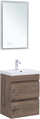 Тумба под раковину Aquanet Нота New 50 дуб веллингтон табак 00334190 подвесная Тумба под раковину Aquanet Нота New 50 дуб веллингтон табак 00334190 подвесная