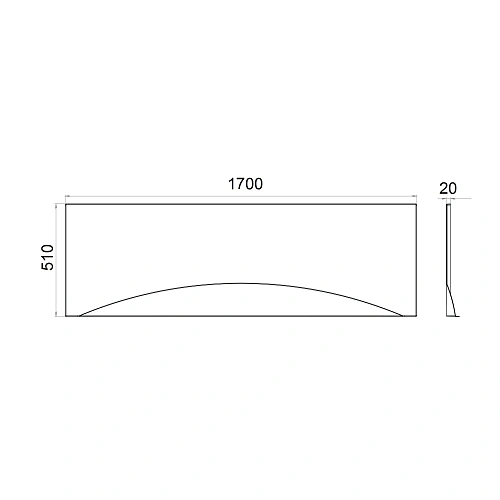 Экран для ванны фронтальный Niagara Atrio NG-A170 к ванне NG-A17070 Экран для ванны фронтальный Niagara Atrio NG-A170 к ванне NG-A17070