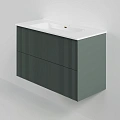 Тумба под раковину La Fenice Terra Twin Grigio 100 см FNC-01-TER-G-100-2 серо-зеленая матовая Тумба под раковину La Fenice Terra Twin Grigio 100 см FNC-01-TER-G-100-2 серо-зеленая матовая