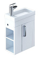 Тумба с раковиной IDDIS Torr 40 подвесная белая полки слева (TOR40W1i95K) Тумба с раковиной IDDIS Torr 40 подвесная белая полки слева (TOR40W1i95K)
