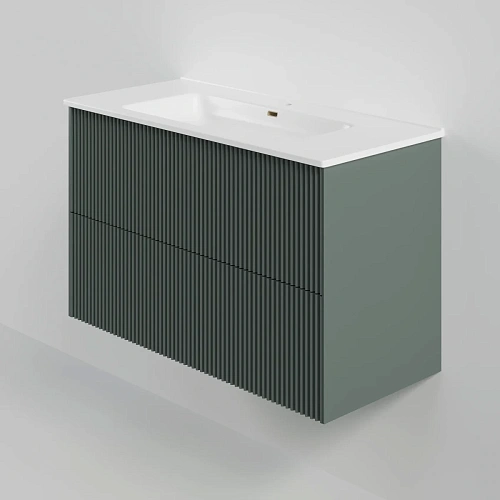 Тумба под раковину La Fenice Terra Twin Grigio 100 см FNC-01-TER-G-100-2 серо-зеленая матовая Тумба под раковину La Fenice Terra Twin Grigio 100 см FNC-01-TER-G-100-2 серо-зеленая матовая