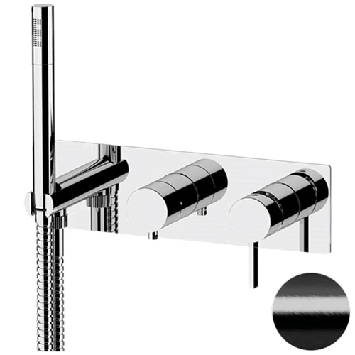 Смеситель для душа Remer Metrica MC97D3CFP, черный брашированный хром Смеситель для душа Remer Metrica MC97D3CFP, черный брашированный хром