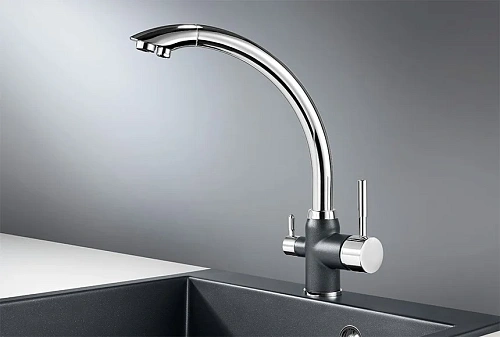 Смеситель для кухни Granula 3167, XРОМ/ШВАРЦ Смеситель для кухни Granula 3167, XРОМ/ШВАРЦ