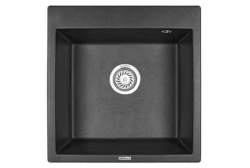 Кухонная мойка Granula 5102, ЧЁРНЫЙ, кварц 510x520 Кухонная мойка Granula 5102, ЧЁРНЫЙ, кварц 510x520
