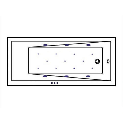 Акриловая ванна WHITECROSS Wave 170x75 RELAX (хром) 0101.170075.100.RELAX.CR Акриловая ванна WHITECROSS Wave 170x75 RELAX (хром) 0101.170075.100.RELAX.CR