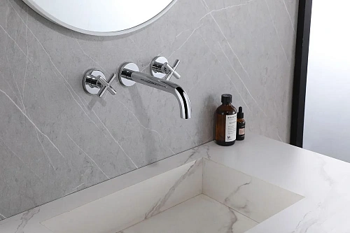 Смеситель для раковины ABBER Wasser Kreis AF81121 скрытого монтажа, хром Смеситель для раковины ABBER Wasser Kreis AF81121 скрытого монтажа, хром