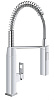 Картинка анонса товара «смеситель для кухни grohe eurocube профессиональный, хром (31395000)»