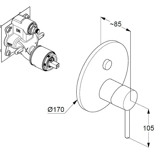 Душевая система Kludi BOZZ 386710576 хром Душевая система Kludi BOZZ 386710576 хром
