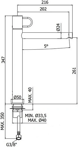 Смеситель для раковины Paffoni Joker JK081NO Смеситель для раковины Paffoni Joker JK081NO