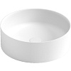 Картинка анонса товара «раковина boheme corian белая матовая круглая 400x130 819-mw»