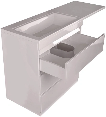 Тумба под раковину Style Line Даллас 140, 3 ящика, Люкс белая СС-00002221 Тумба под раковину Style Line Даллас 140, 3 ящика, Люкс белая СС-00002221