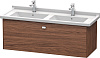 Картинка анонса товара «тумба под раковину duravit brioso br404401021 подвесная 122 см орех темный»