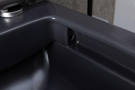 Унитаз подвесной Allen Brau Infinity 4.21011.AN с крышкой, антрацит