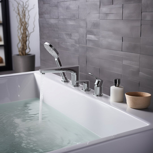 Смеситель на борт ванны Aquatek БЕТТА AQ1148CR Хром Смеситель на борт ванны Aquatek БЕТТА AQ1148CR Хром