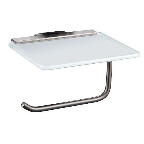 Держатель туалетной бумаги Wonzon & Woghand с полкой, темный графит (WW-9326) Держатель туалетной бумаги Wonzon & Woghand с полкой, темный графит (WW-9326)