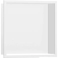 Настенный короб Hansgrohe Original с интегрированной рамой 30х30х10 см 56061700, матовый белый Настенный короб Hansgrohe Original с интегрированной рамой 30х30х10 см 56061700, матовый белый