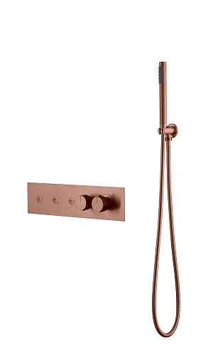 Смеситель для ванны Boheme FUSION TERMO 131-SYS-CB COPPER BRUSHED Смеситель для ванны Boheme FUSION TERMO 131-SYS-CB COPPER BRUSHED