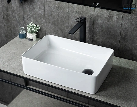 Раковина Gid N1205 51240 накладная белая 50.5x34.5x12.5