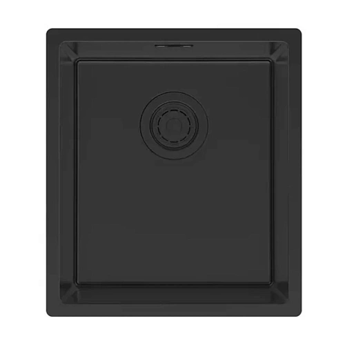 Кухонная мойка Paulmark YUNI 39 UN YU39-MBN, матовый черный NANO-PVD, 390х440мм Кухонная мойка Paulmark YUNI 39 UN YU39-MBN, матовый черный NANO-PVD, 390х440мм
