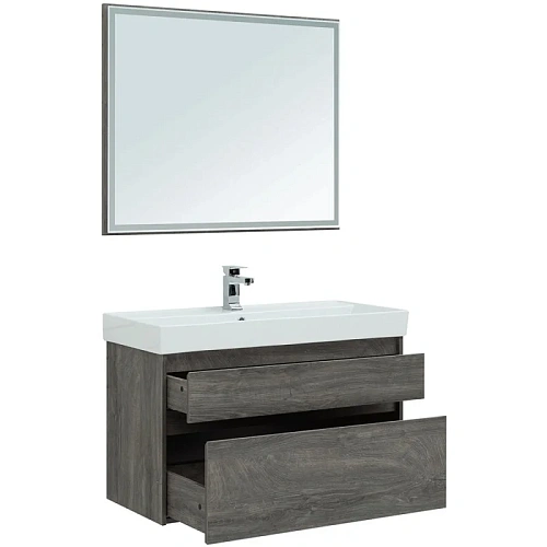 Комплект мебели Aquanet Nova Lite 100 дуб рошелье (2 ящика) 00243231 Комплект мебели Aquanet Nova Lite 100 дуб рошелье (2 ящика) 00243231