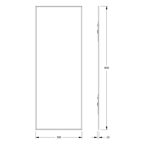 Зеркало Evoform Standard BY 0216 30х80 см с фацетом Зеркало Evoform Standard BY 0216 30х80 см с фацетом